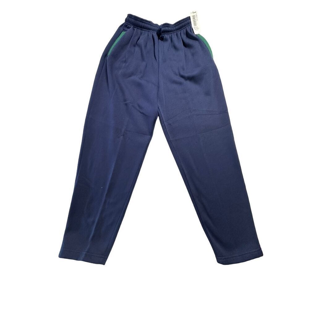 American Sportif Vintage 90’s Women's Blue High-Rise Pull-On Sweat Pants With Po